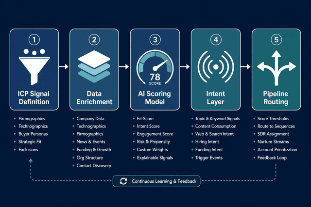 B2B AI Prospecting and Lead Scoring: A Four-Phase Operational Playbook