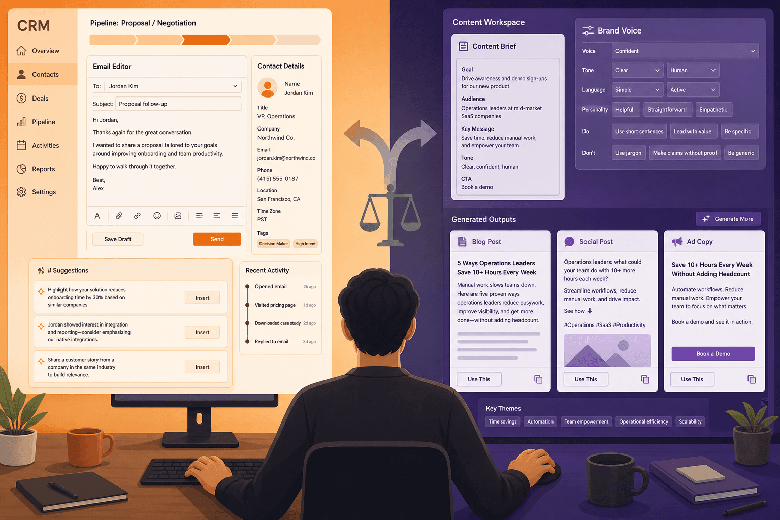 HubSpot AI Content Assistant vs. Jasper