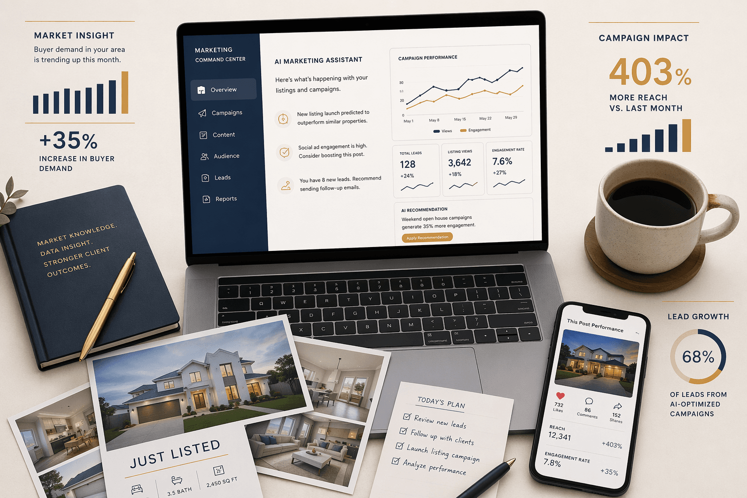 AI for Real Estate Marketing: The Adoption Data, ROI Benchmarks, and Agent Use Cases That Matter in 2026