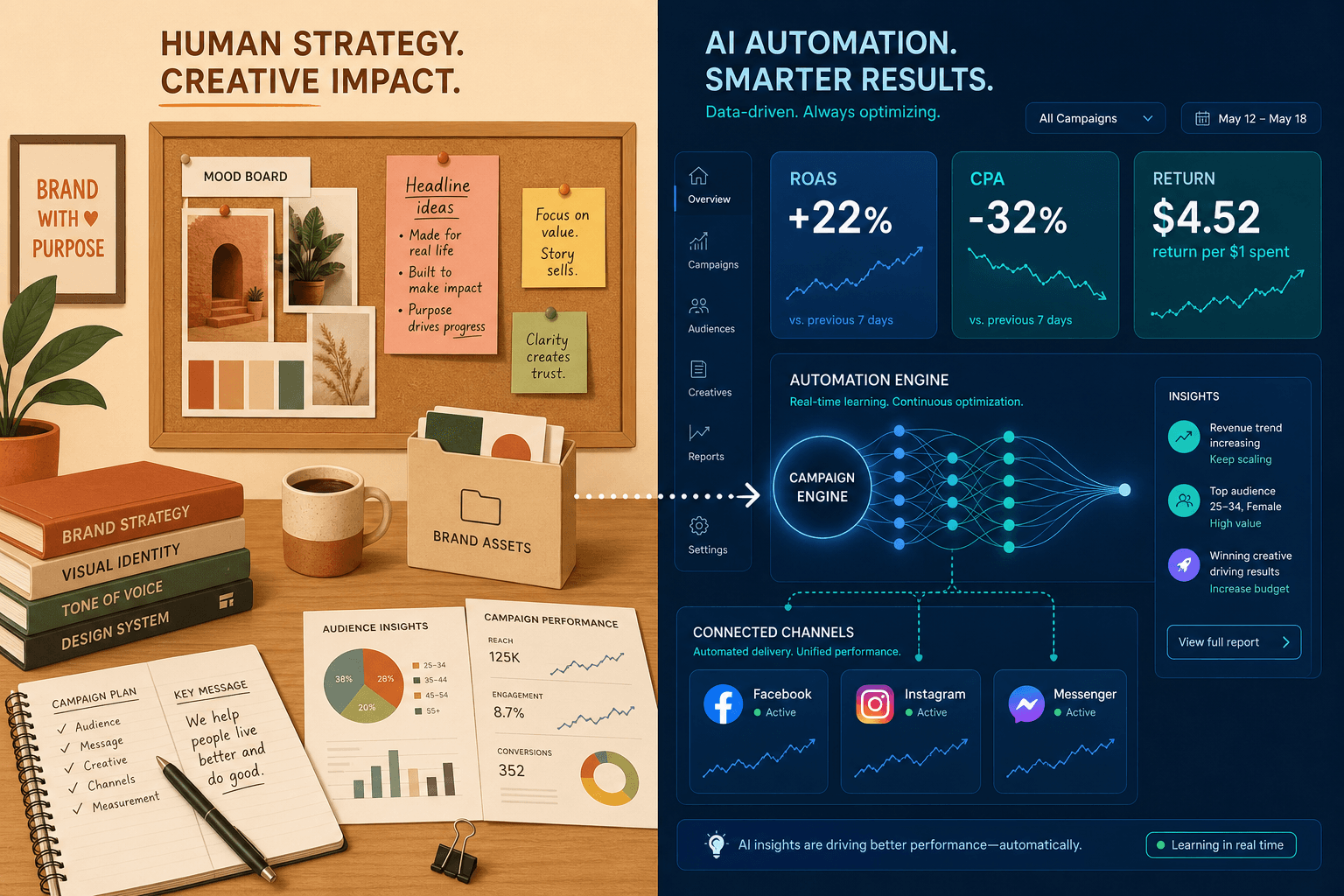 Meta AI Advertising in 2026: What Advantage+ Automation Actually Does and Where to Keep Humans in Control