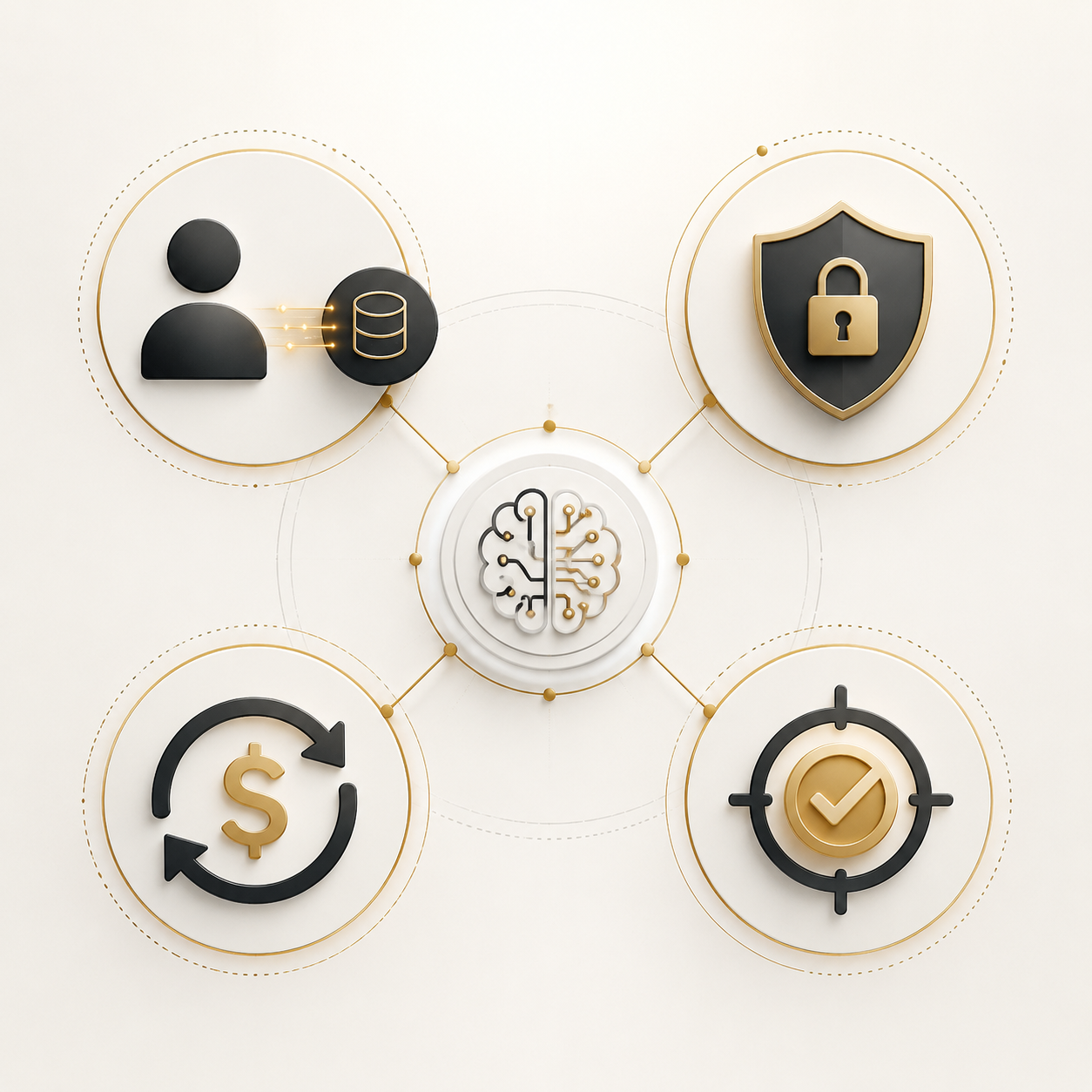 Decision framework showing customer integration, privacy, recurring value, and use-case discipline