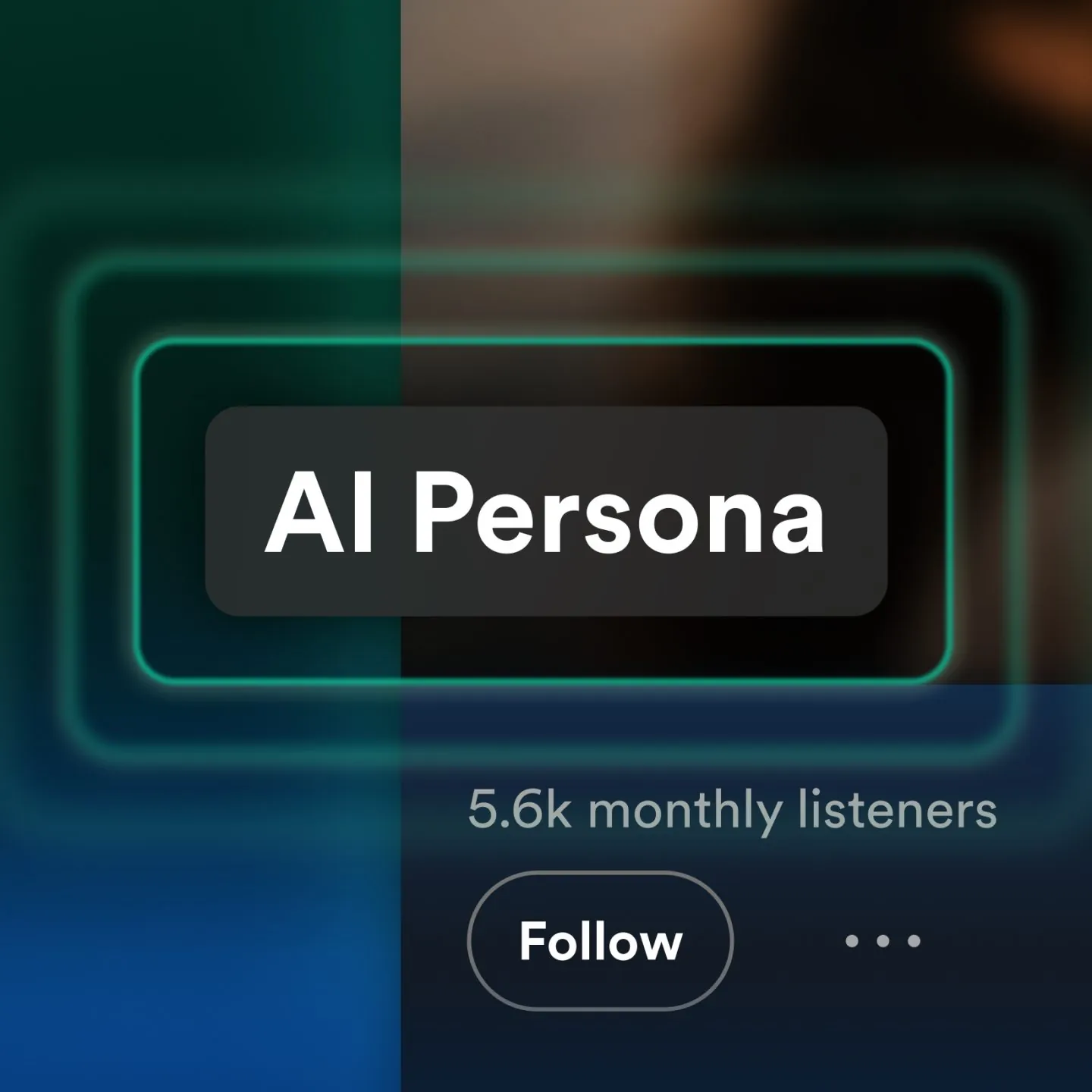 Spotify visual introducing the AI Persona badge for AI-generated artist profiles