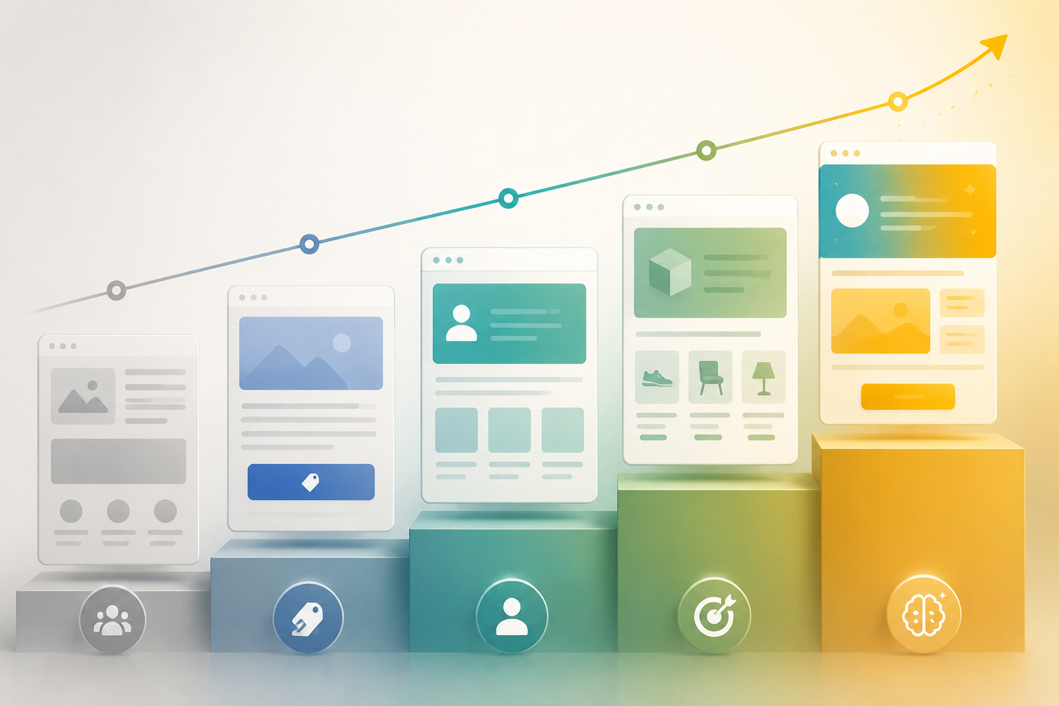 Five tiers of landing page personalization from generic pages to dynamic AI-generated variants