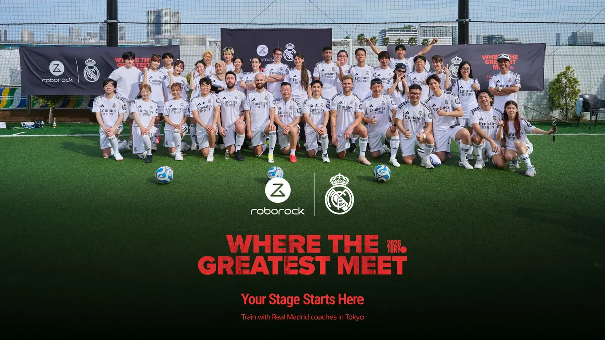 Real Madrid football clinic at Roborock's Where the Greatest Meet Tokyo launch event
