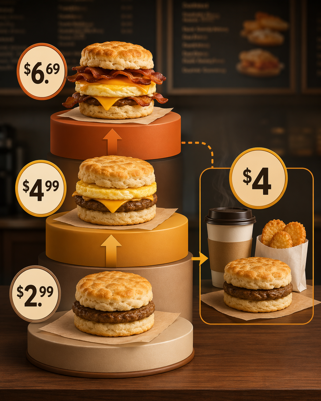 How McDonald's Biscuit Pricing Teaches Tiered Menu Engineering