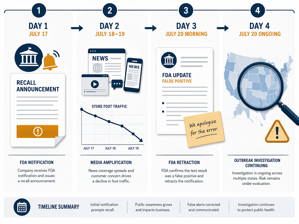 How to Handle Marketing Communication After an FDA False-Positive Food Recall