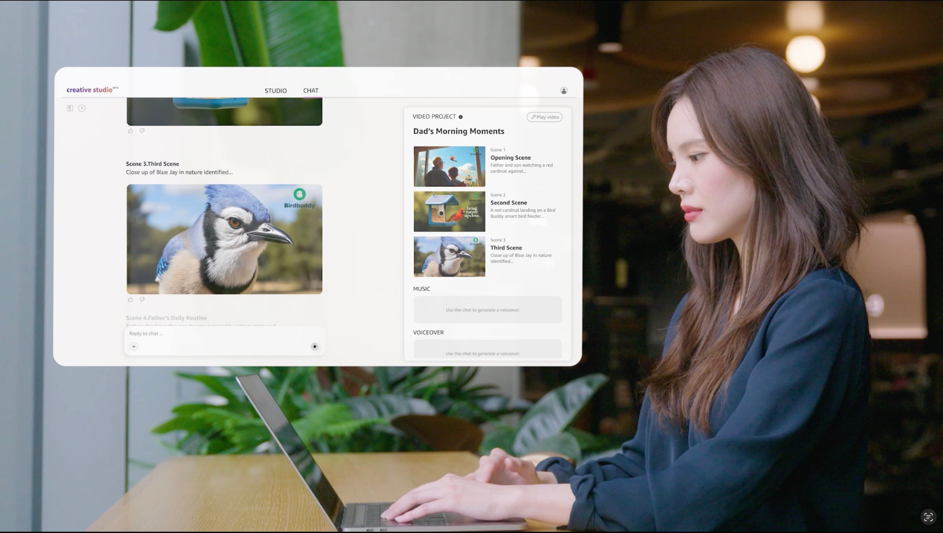 Bird Buddy smart bird feeder shown in Amazon Ads Creative Agent case study