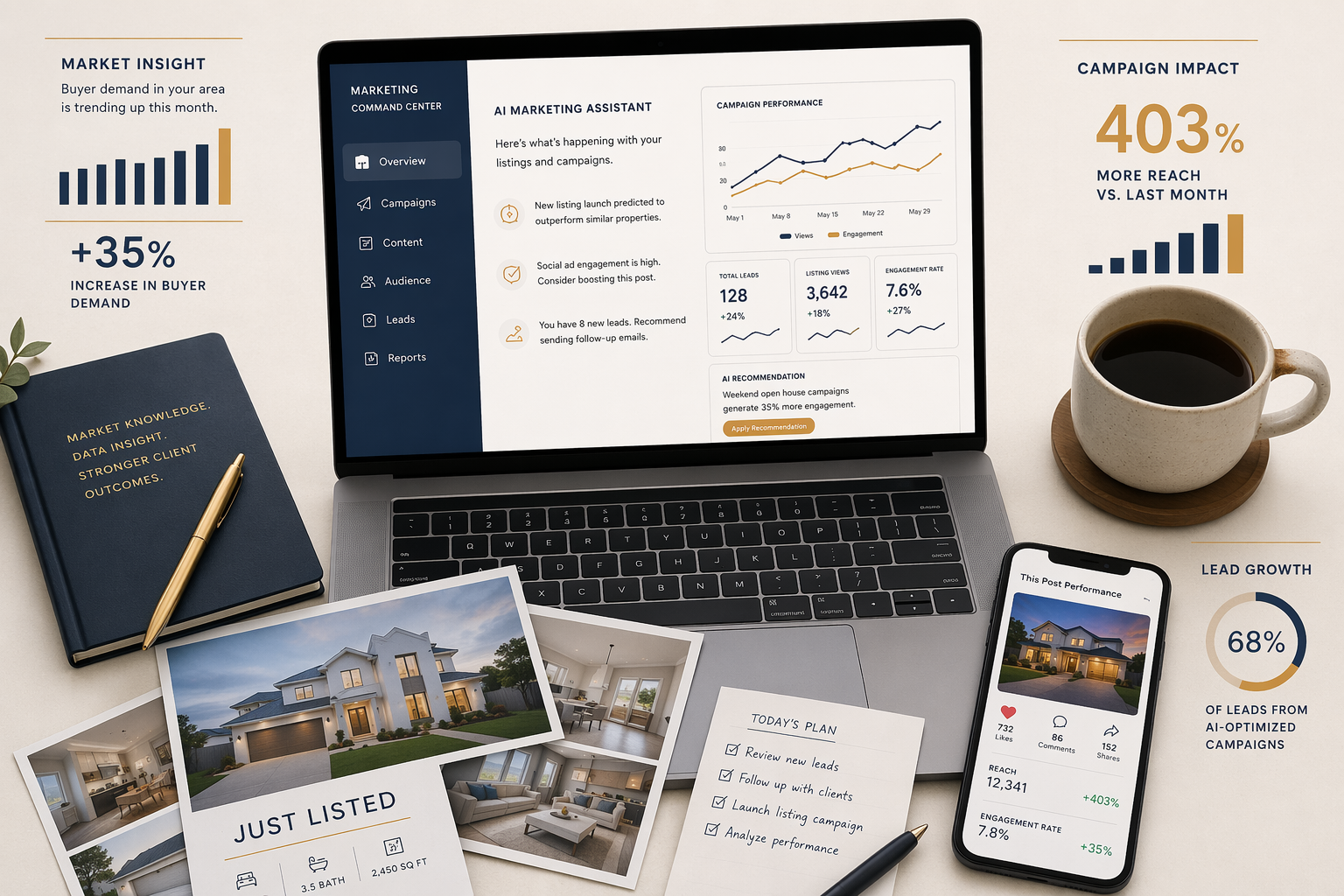 AI for Real Estate Marketing: The Adoption Data, ROI Benchmarks, and Agent Use Cases That Matter in 2026
