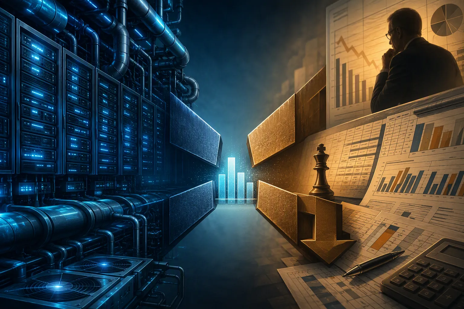 Ad budget compressed between data center infrastructure and corporate budget pressure