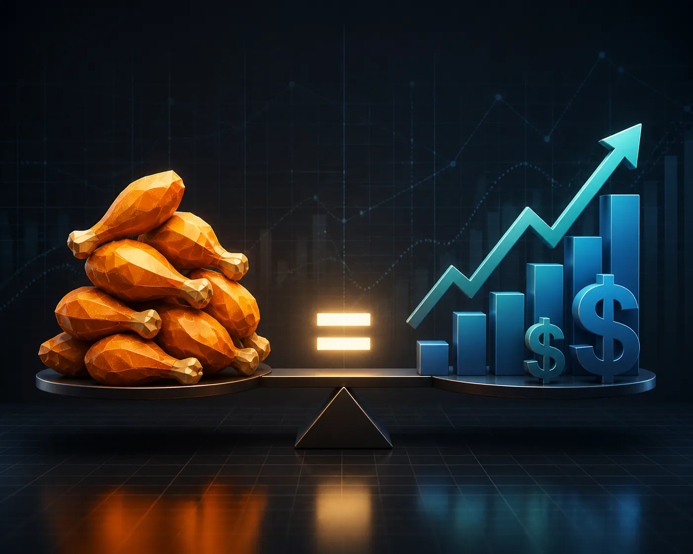 Conceptual balance between chicken wings and paid media economics on a data-analysis background
