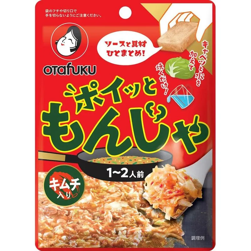 Otafuku Poitto Monja Kimchi product packaging showing the branded box and freeze-dried format labeling
