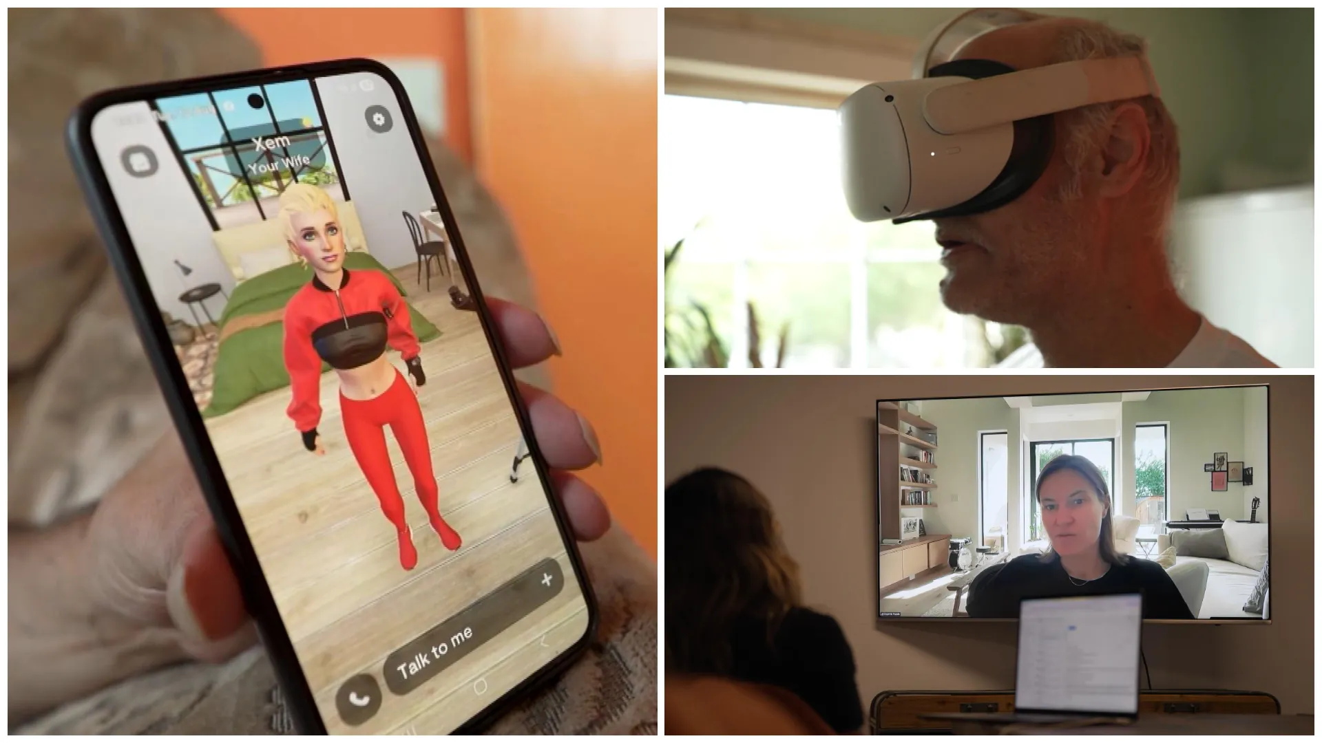 Stylized AI-generated robot puppy shown in the Facebook ad campaign reported by ITV News