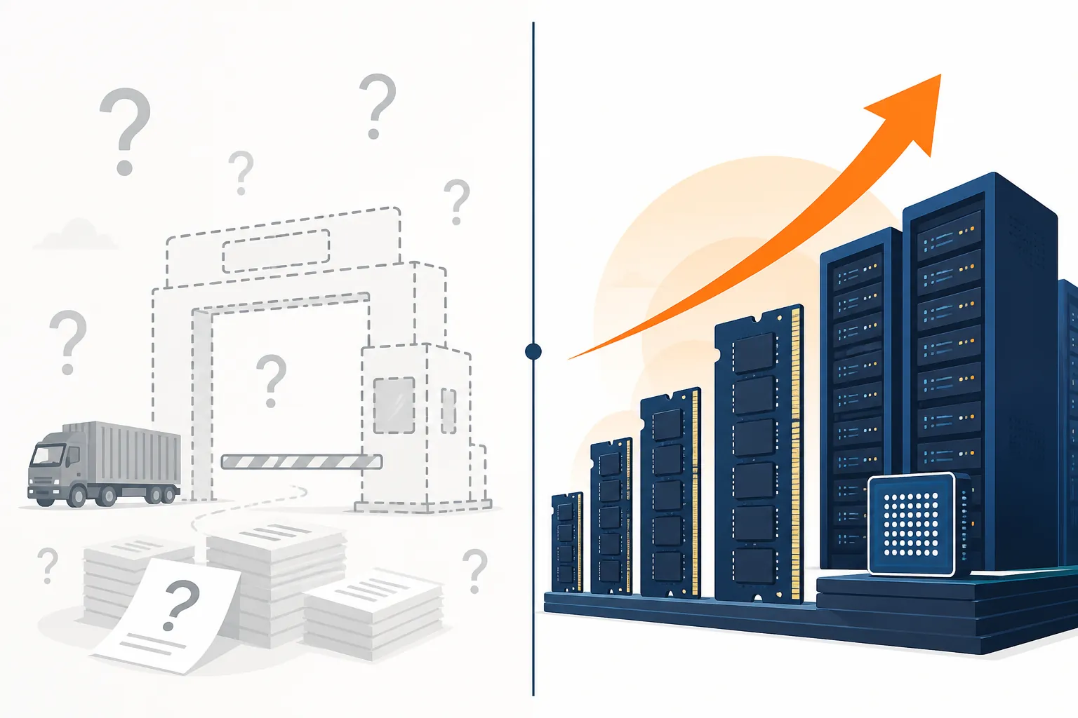 Uncertain import-tariff effects contrasted with documented increases in memory-chip and AI-server costs