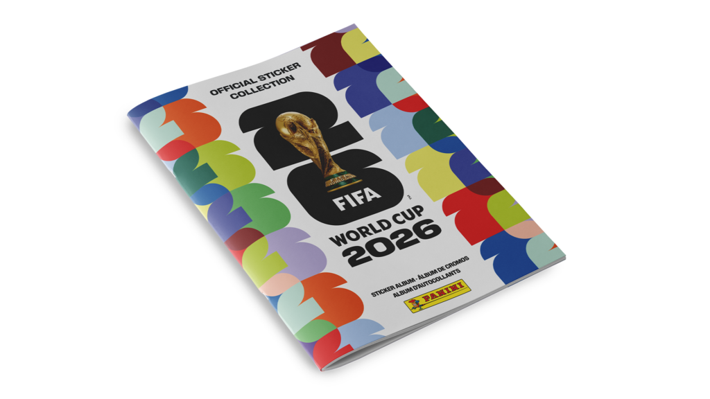 Official Panini FIFA World Cup 2026 sticker collection cover advertising 980 stickers to collect