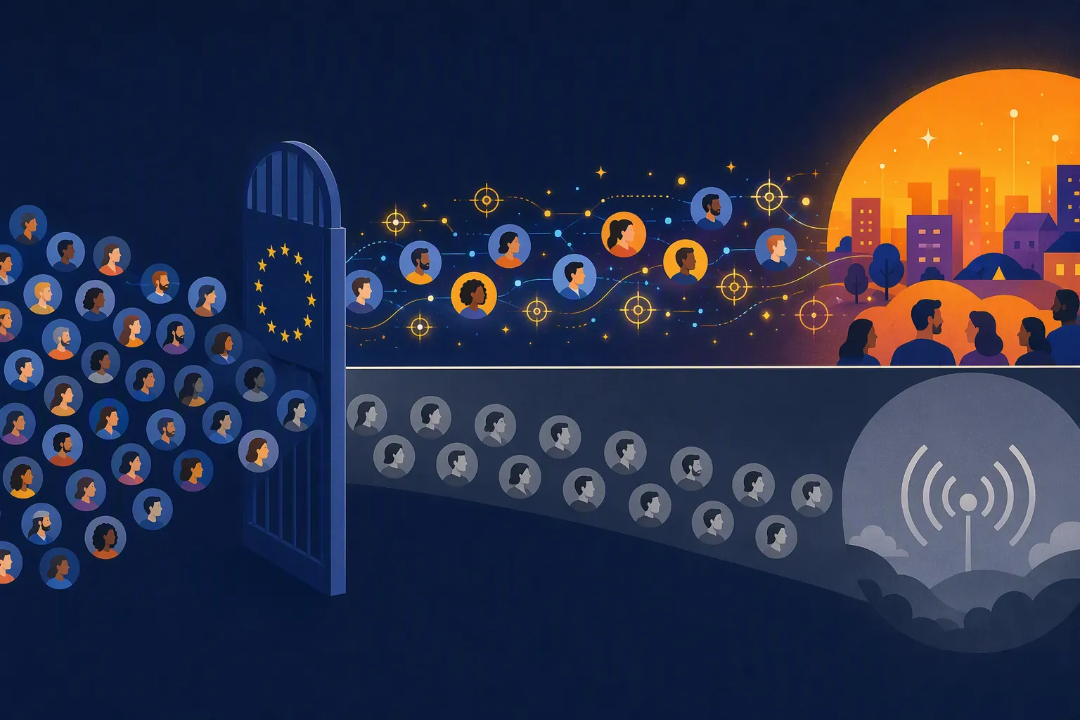 EU users split between full behavioral targeting and a less-personalized ads tier