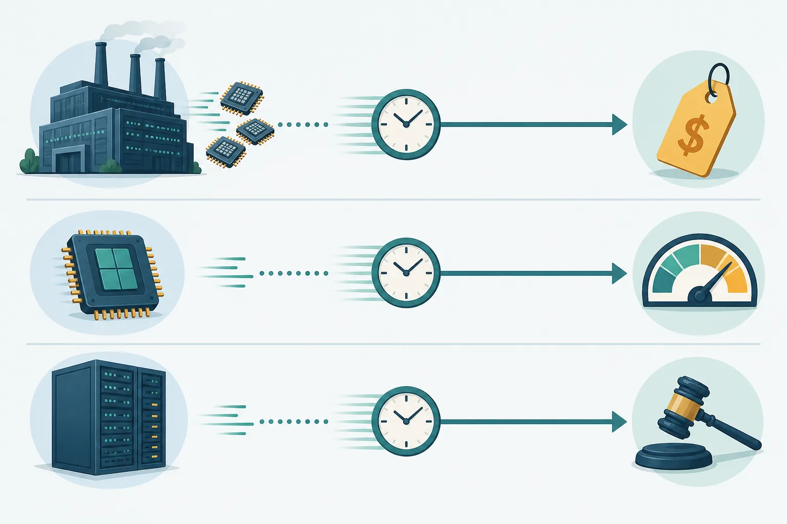 Diagram of three indirect transmission routes from AI infrastructure to platform economics through capex, GPU pricing, and ad-tech infrastructure