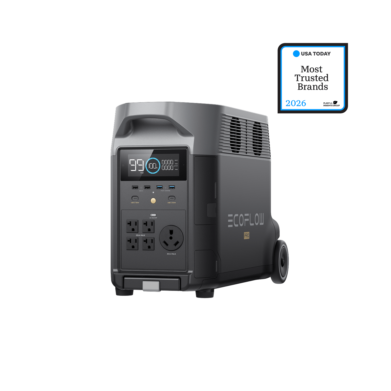 EcoFlow DELTA Pro portable power station on a clean background