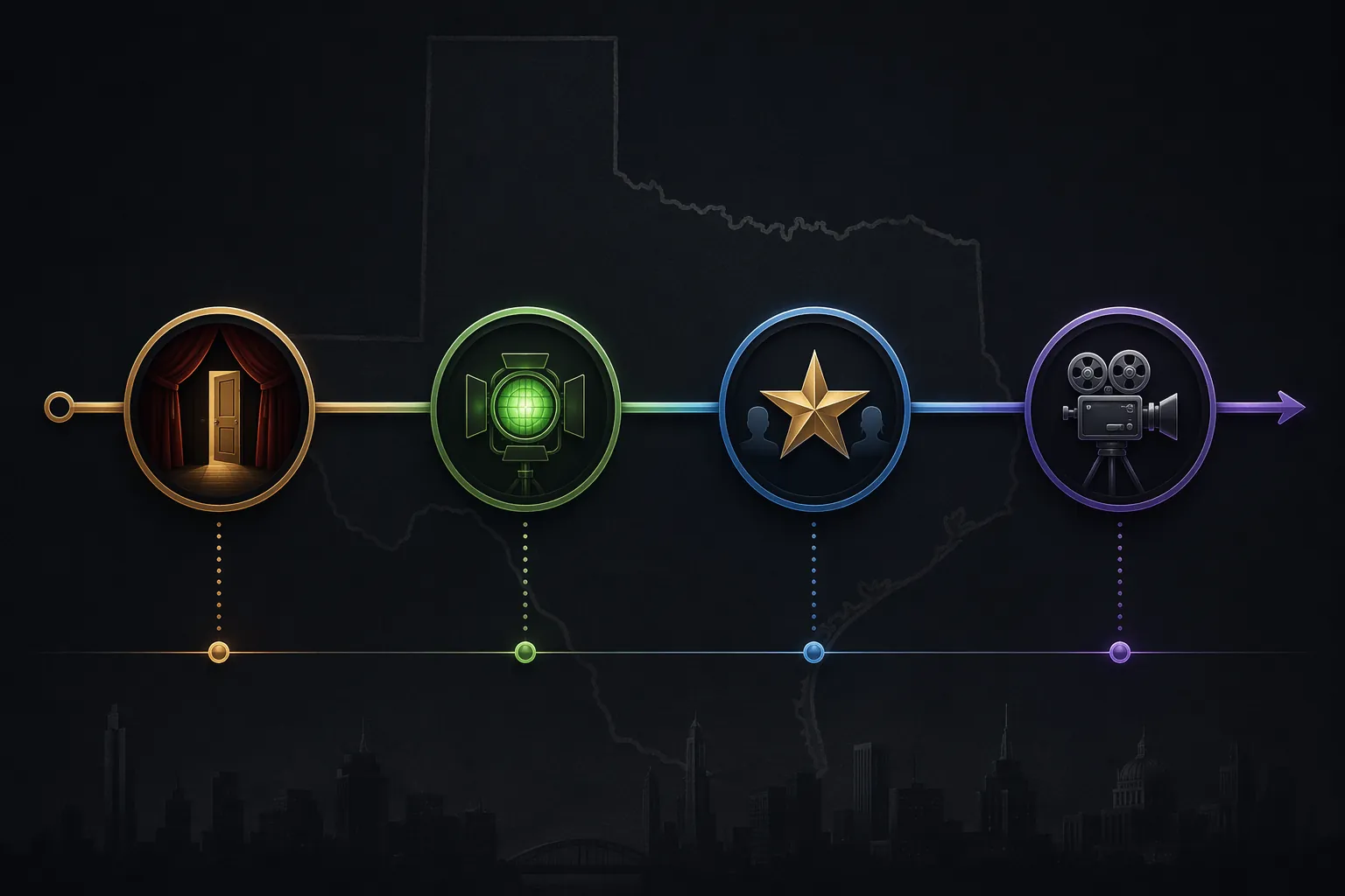 Editorial timeline showing pre-release milestones from backdoor exposure to greenlight, casting, and production