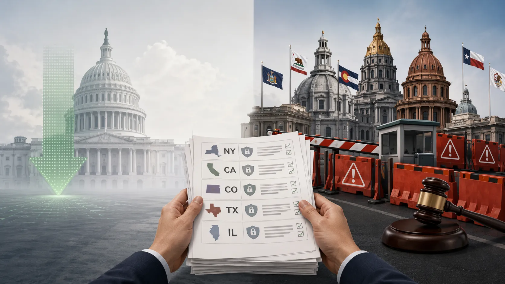 Marketing compliance documents in front of federal deregulation signals and state enforcement barriers