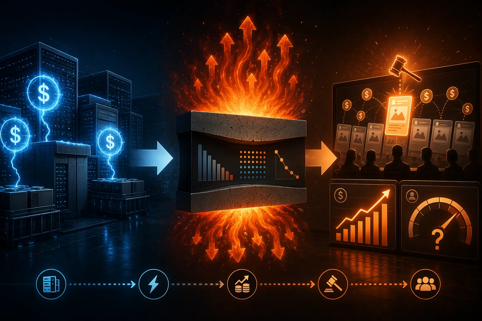 Hyperscaler data centers and energy costs squeezing ad tech margins before flowing into ad auction CPM and ROAS metrics