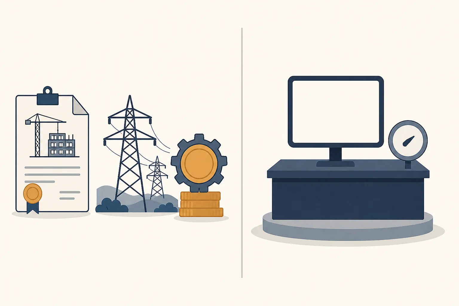 Comparison of permitting, power, and financing measures with the advertising pricing and auction mechanisms absent from the order