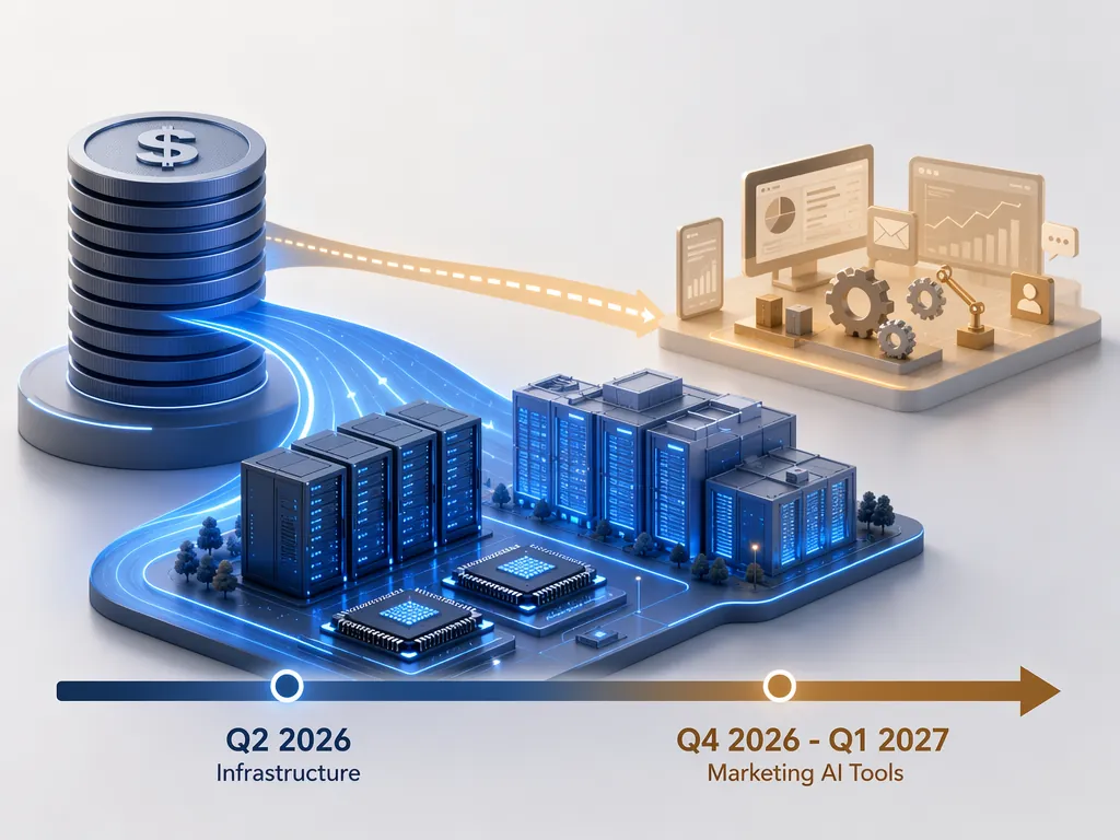 Enterprise AI budget flow shifting toward infrastructure before delayed marketing AI tools