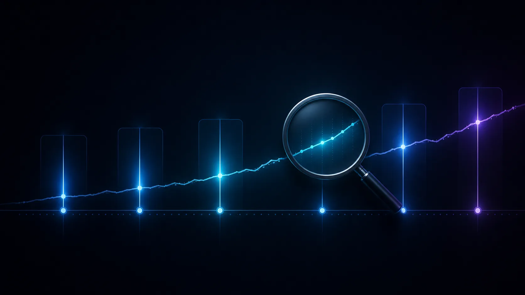 Timeline visualization with dated checkpoints for inspecting performance changes